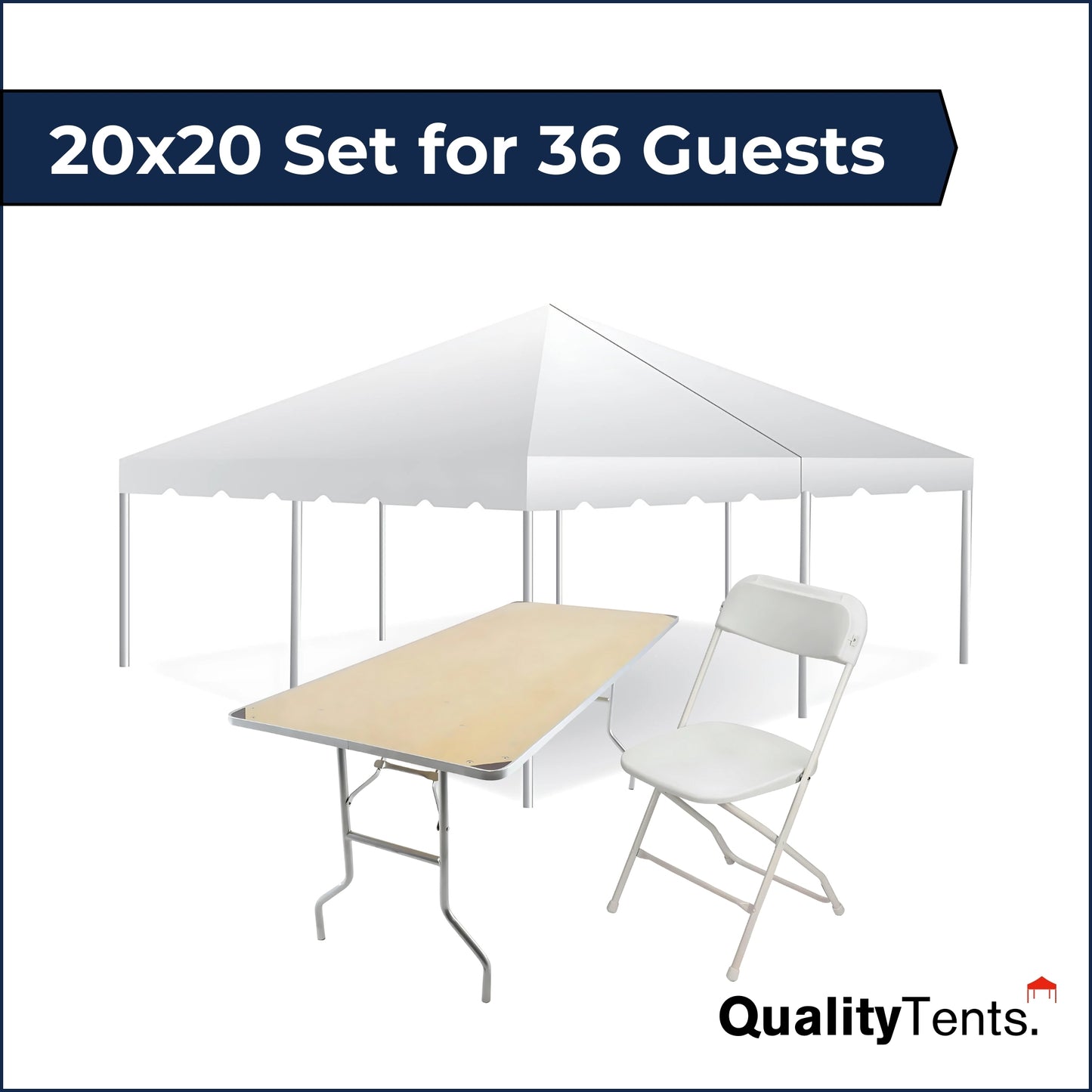 20x20 Set for 36 Guests
