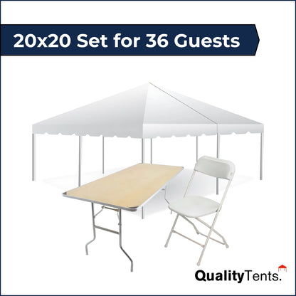 20x20 Set for 36 Guests