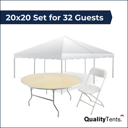 20x20 Set for 32 Guests