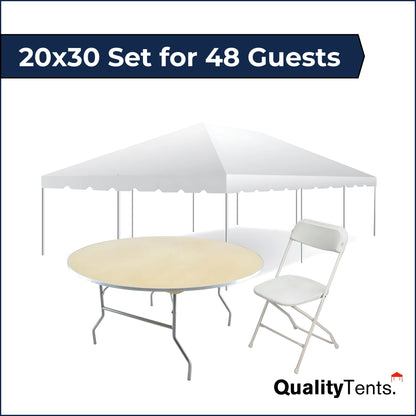 20x30 Set for 48 Guests