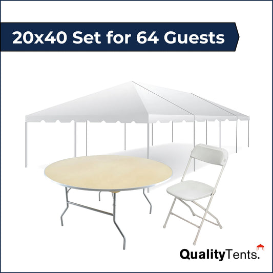 20x40 Set for 64 Guests