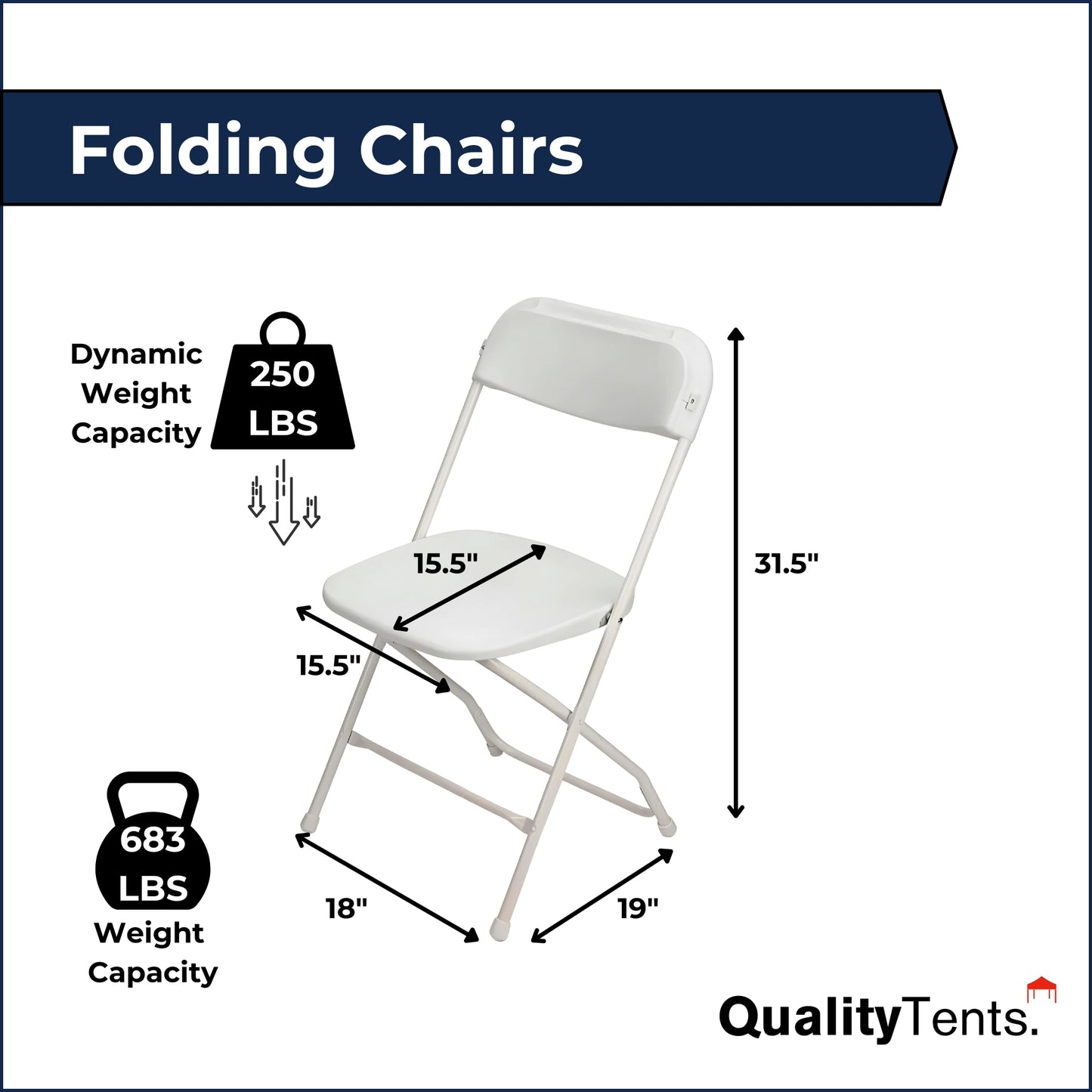 Folding Chairs (White)